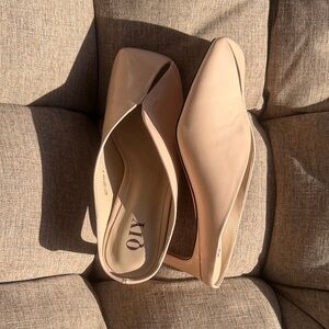 Modatope QIY Vegan Leather Women's Tan Mules